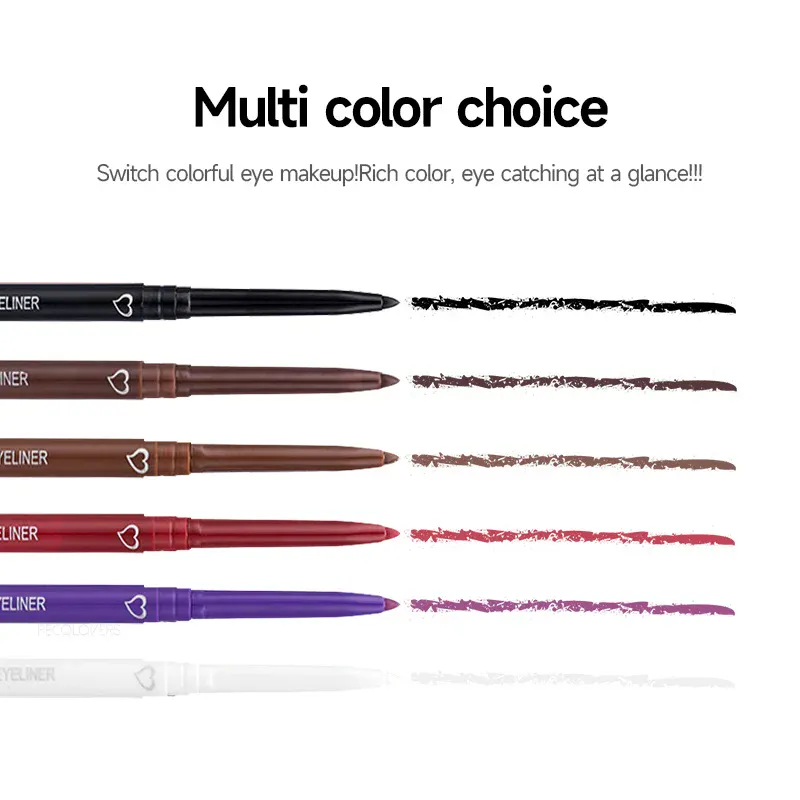 ดินสออายไลเนอร์สีน้ำตาลกันน้ำติดทนนานสีน้ำเงินสีดำสีน้ำตาลปากกาอายไลเนอร์สวมใส่ง่าย — image 6