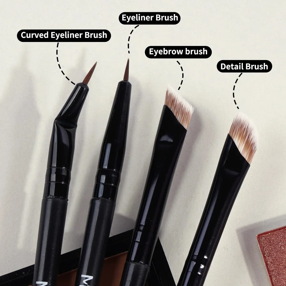 Makeup Brushes 8pcs Premium Synthetic Powder Foundation Contour Concealer Eye Shadow Blending Liner Makeup Brush Kit Tool — image 3