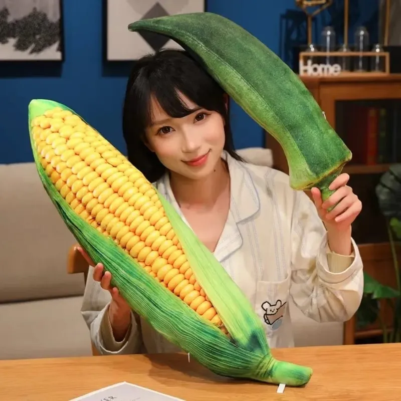 Kawaii Mjuk grönsakskudde Realistiska detaljer Simulering Grönsaksfylld Kreativ accent Mysig Veggie Mysigt Hem — image 6