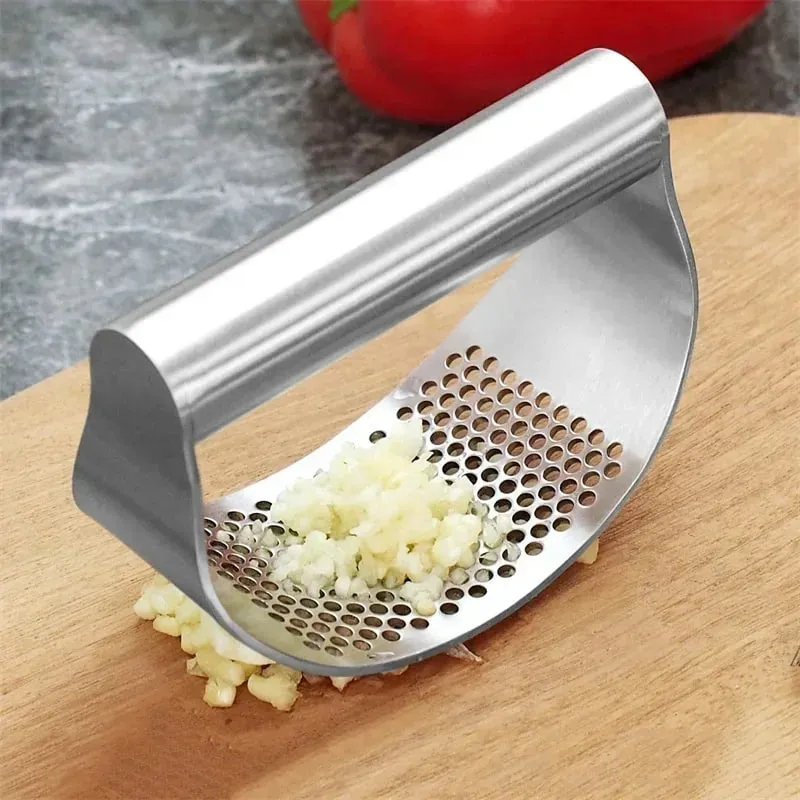 Exprimidor Manual de ajo de acero inoxidable mejorado, triturador basculante de jengibre y ajo, herramientas para cortar ajo, utensilios de cocina — image 1