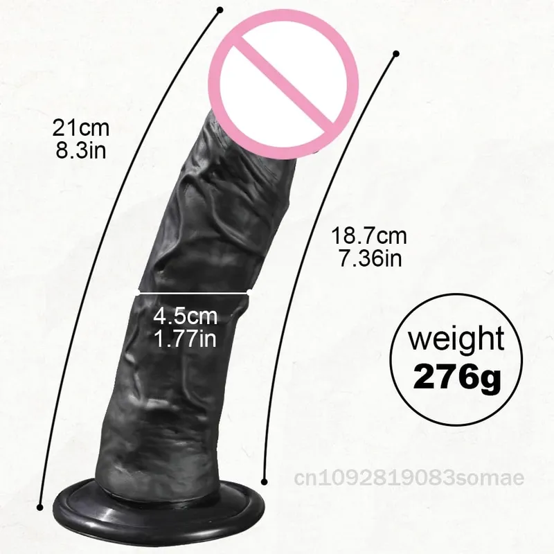 Gode réaliste pour femme en silicone pour débutant avec stimulation anale du point G avec ventouse forte pour jouet sexuel adulte masturbateur — image 5