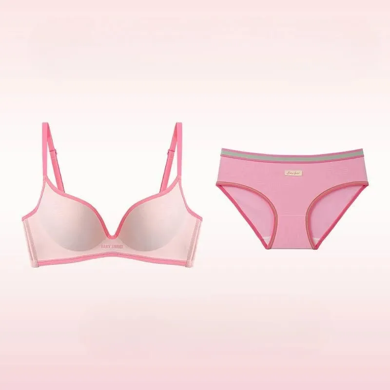 Seamless Underwear Girls Close Small Breasts Without Underwire Comfort Girls Close Breast Bra Show Large Japanese Sweet Suit — image 10