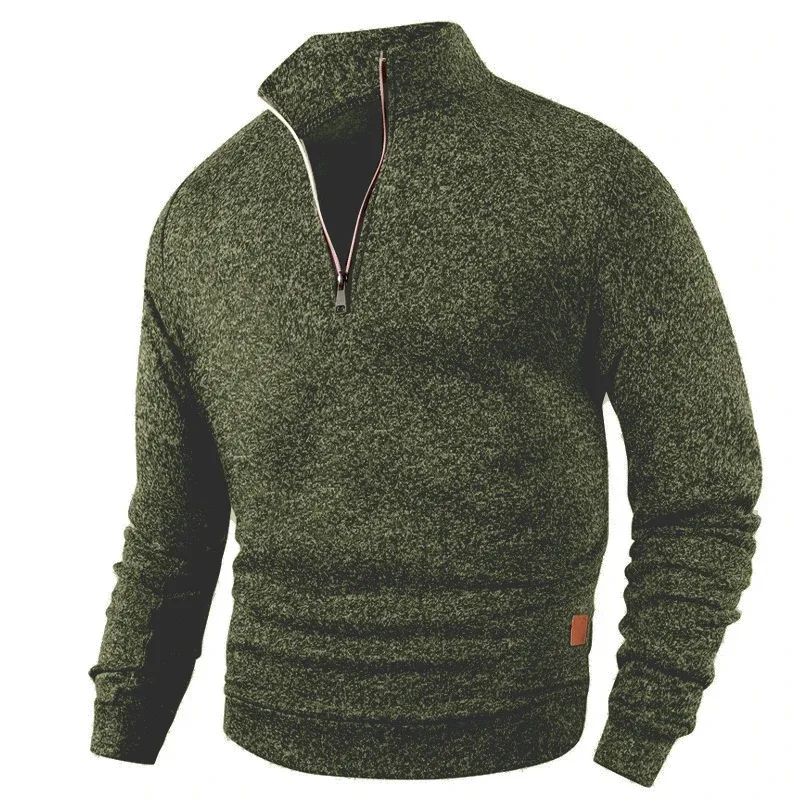 Animal Game-sudaderas con media cremallera para hombre, jersey liso de manga larga, ropa de calle con cuello alto, chaqueta cálida, abrigos deportivos, prendas de vestir exteriores — image 8