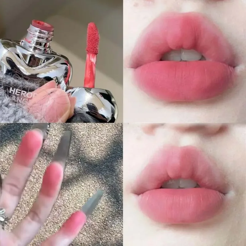 Lucidalabbra opaco a lunga durata a 6 colori Tazza antiaderente Velluto liscio Colore melograno Labbra carnose Impermeabile Smalto per labbra a prova di sbavature — image 4