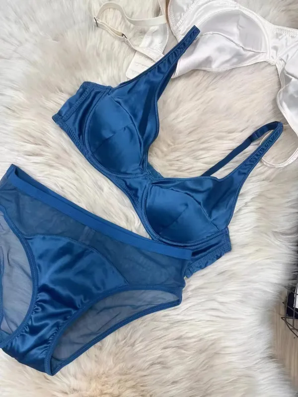 Dames casual dagelijkse bh-set Dunne elegante lingerieset Damesondergoed Effen bh en panty-set — image 9