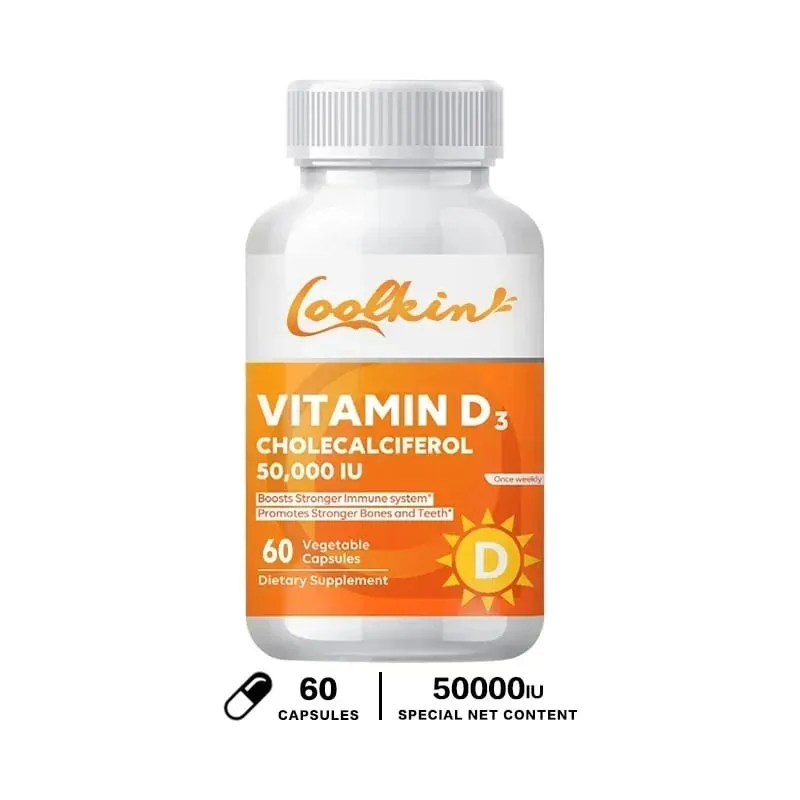 Vitamin D3 5000IU Rich in Vitamin D for Healthy Antioxidants Supporting Immune System Function - 120 Capsules Non-GMO — image 9