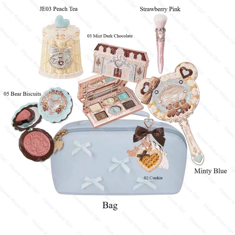 Sweet Treats Full Face Set Makeup Gift Set All In Shimmer Eye Shadow Palette Blush Powder Lip Jelly Gift Box — image 12