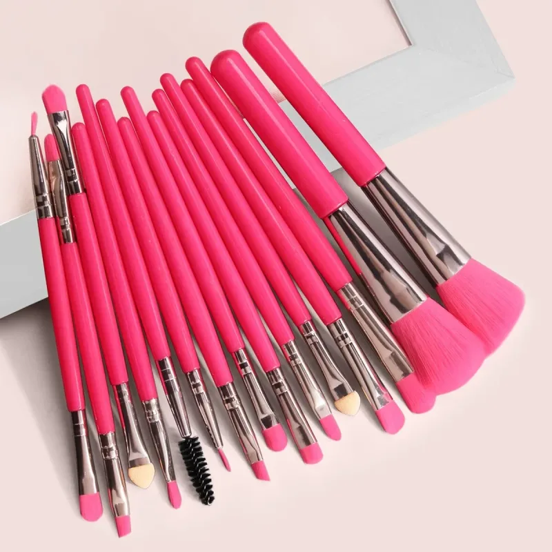 13/15 PIÈCES Ensemble De Pinceaux De Maquillage Ombre À Paupières Fondation Femmes Brosse Cosmétique Fard À Paupières Blush Beauté Doux Maquillage Outils Sac