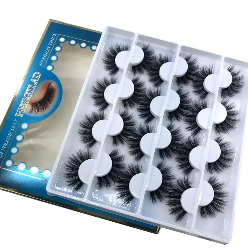 12 pairs of Multipack 3D mink false eyelashes handmade soft and fluffy natural eye makeup tool — image 10