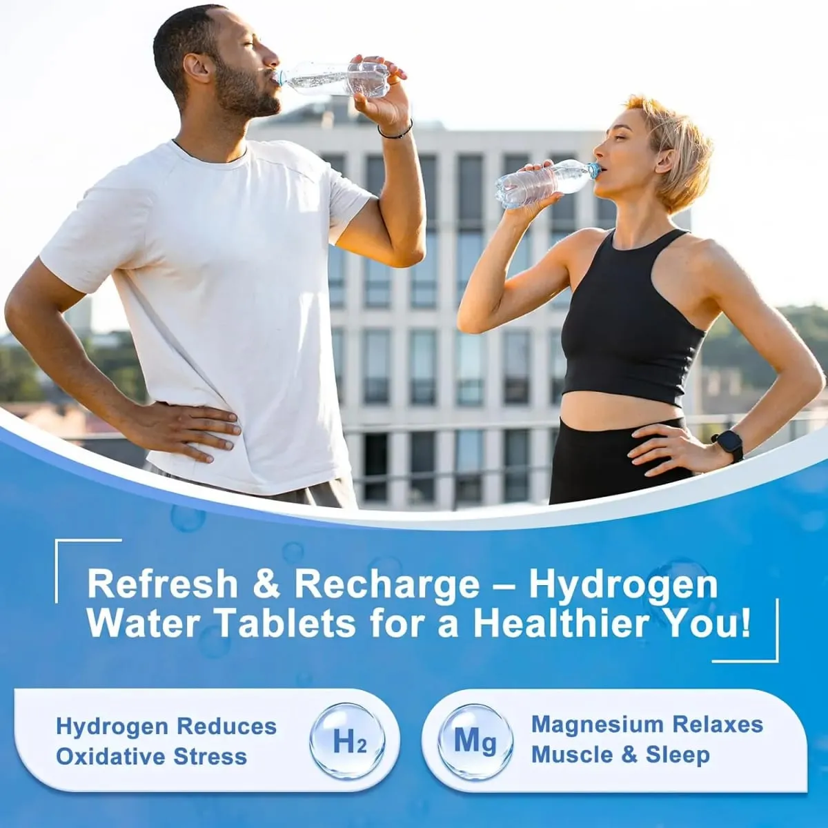 Tablet Air Hidrogen Molekul H2 Suplemen Hidrogen & Magnesium Menyokong Pengeluaran Tenaga Pemulihan Fungsi Kognitif — image 6