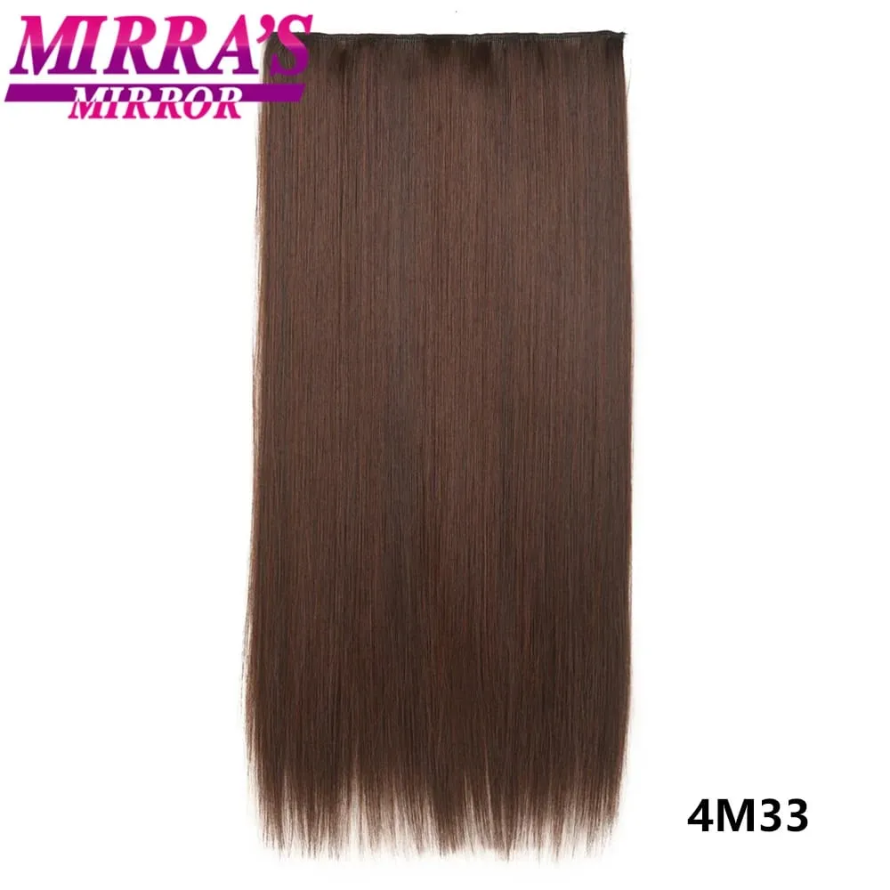 Clip In Hair Extensions With Clips Hairpieces Synthetic Extension False/Fake Hair Blonde Eunice Hair Long Hair Pieces Red Pink — image 64