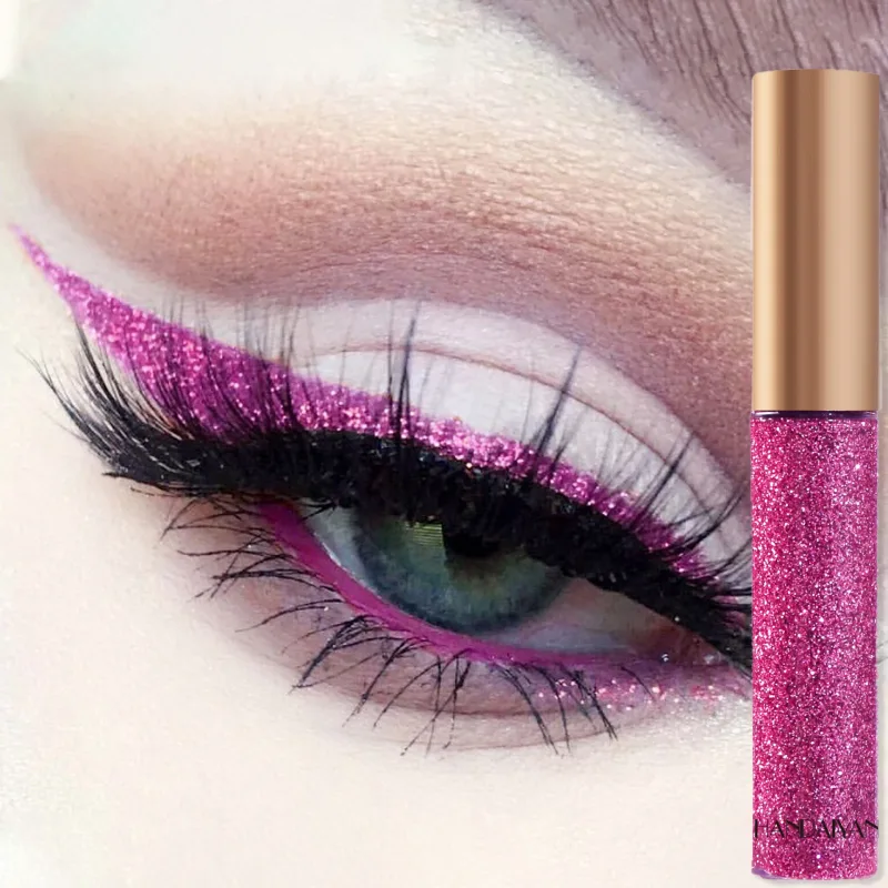 Glitzernder flüssiger Eyeliner-Stift, glitzerndes, hochglänzendes Pigment, Bühnendiamant-Lidschatten, langanhaltendes, wasserfestes Augen-Make-up — image 11
