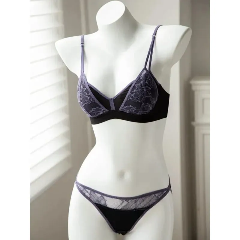 Bralette en dentelle française sans fil, sans doublure, Sexy, demi-bonnet transparent, légère, confortable, Lingerie d'été, usage quotidien, petit buste, Push Up — image 5