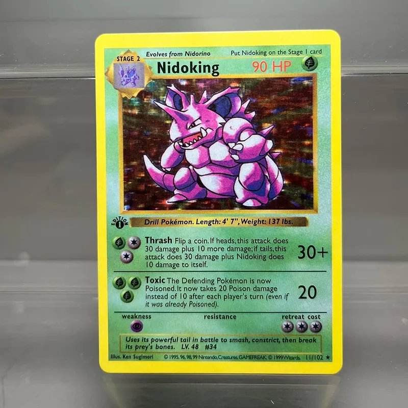 PKM Fossil/zestaw podstawowy karty PROXY Charizard Venusaur Blastoise kolekcja gier karty gry zabawki karty hobby — image 17