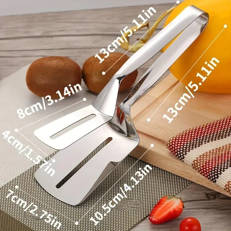 Küchenzange, Premium-Mehrzweckgreifer aus Edelstahl, Brotklammer/Steakklammer/Klemme für frittierte Steaks/Grillzange — image 4