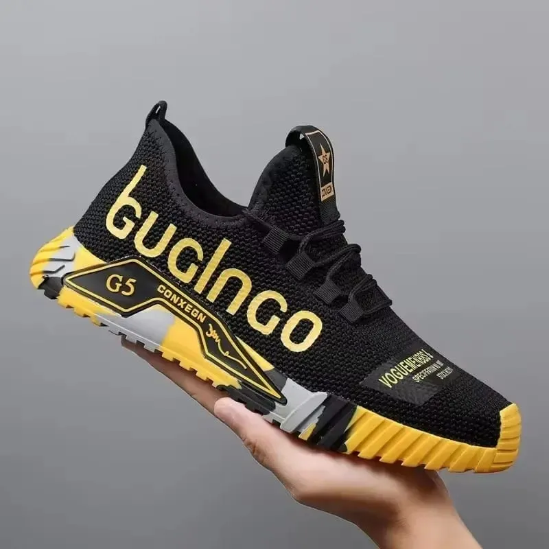 Palestra Nuove scarpe da ginnastica da passeggio stringate vulcanizzate Comode scarpe casual resistenti all'usura Scarpe da passeggio estive in rete Moda traspiranti — image 7