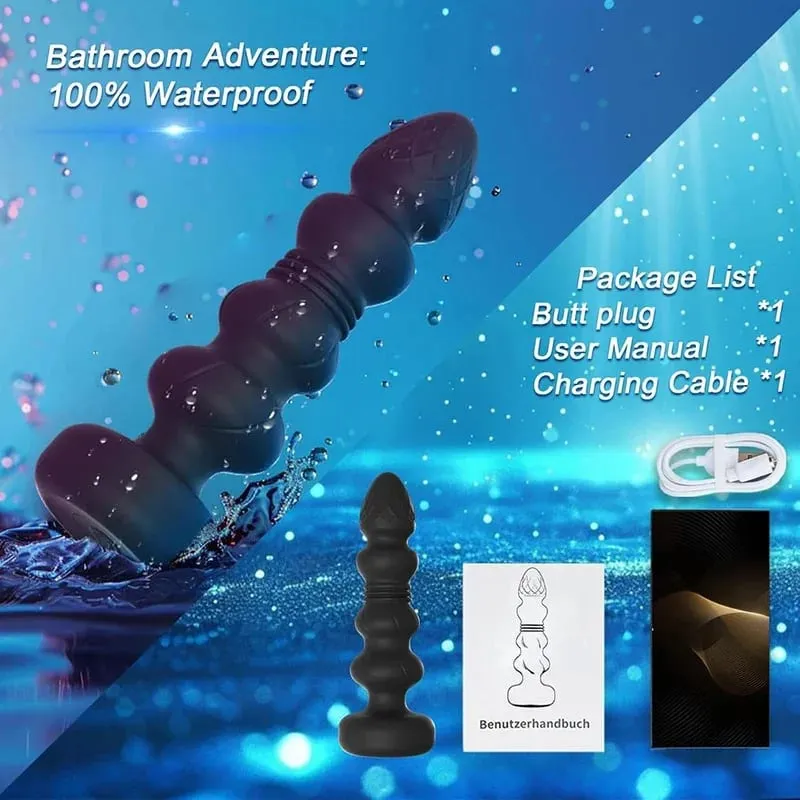 Plug anale vibrante telescopico vibratore anale giocattoli a distanza senza fili donne vibratore anale massaggiatore prostatico buttplug da uomo — image 4