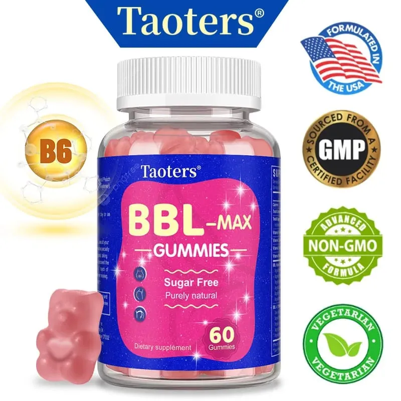 Gomme gommose per l'ingrandimento dei glutei da donna - BBL- MAX Gummies - con multivitaminici ed estratti di erbe — image 1