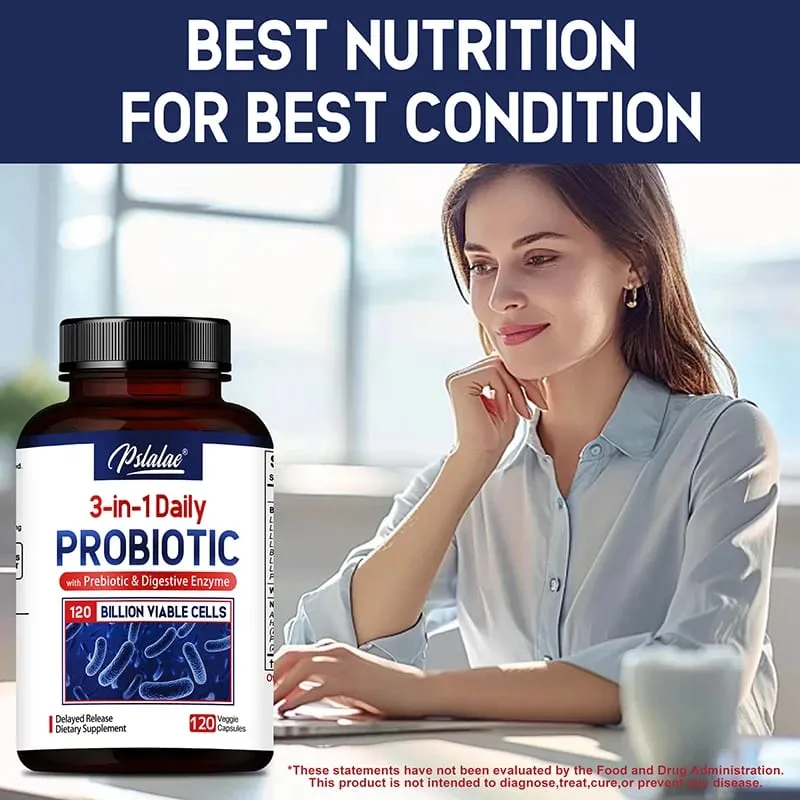 Probiotics + Prebiotics + Digestive Enzymes - Improves Digestion and Immunity Relieves Constipation Supports Intestinal Health — image 6