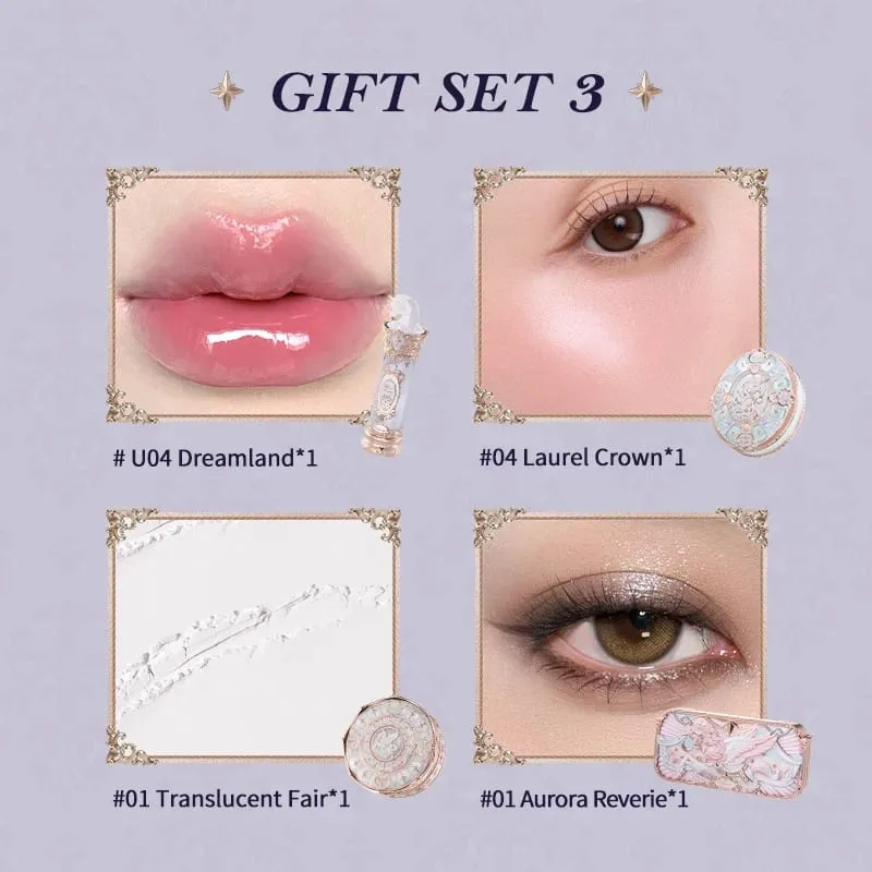 Çiçek Bilir Şövalye Unicorn Koleksiyonu Hediye Seti Makyaj Paleti Ayna Ruj Allık Gevşek Ayar Pudra Seti De Maquillaje — image 10