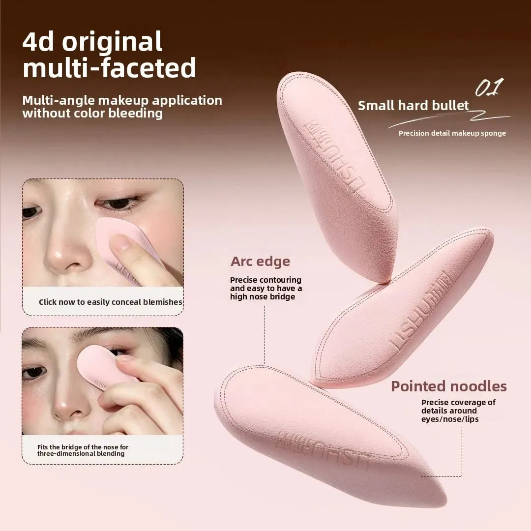 Set di 2 spugne per trucco a forma di dito, dettagli di precisione, strumento cosmetico per il viso, soffio cosmetico riutilizzabile per fondotinta evidenziatore — image 3