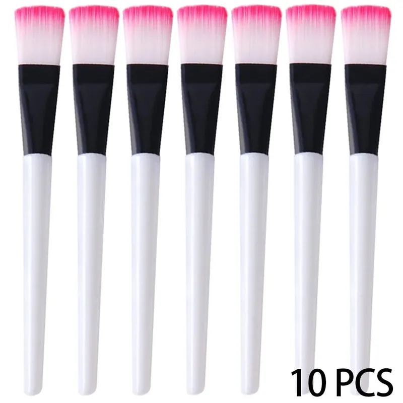 10PCS Berus Topeng Kipas Muka Berus Alat Aplikator Topeng Muka Berus Solek Untuk Wanita Pakar Estetika Alat Kosmetik Topeng Muka DIY — image 8