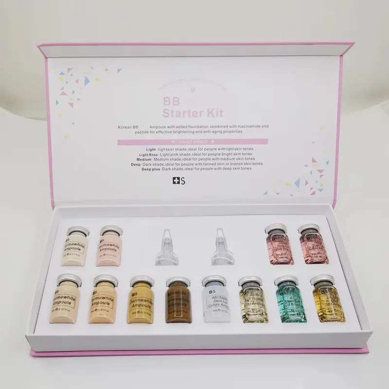 Korea 8ml BB krémová ampule pro začátečníky Starter Kit Face Foundation Salmon DNA Serum Moisturise Whitening Cosmetic — image 6