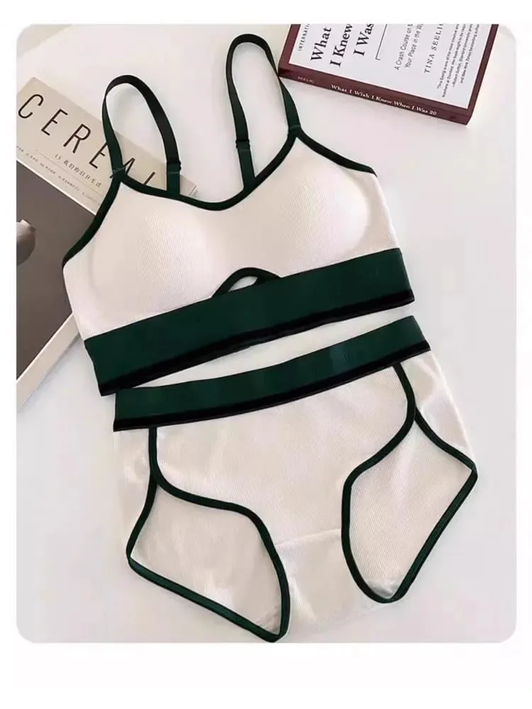 Nahtlose Sport-Bralette für Teenager, kabellos, Anti-Sagging, dünne Körbchen, kleine Bruststütze, Racerback, leichtes BH-Set, Dessous — image 6