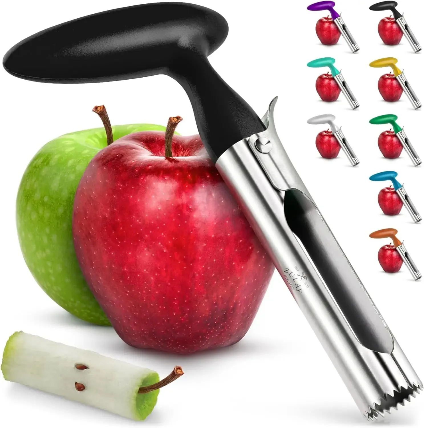 1PC Premium Kuchyně z nerezové oceli Apple Corer Tool Ultra Sharp Snadné použití a čištění Odolný odstraňovač ovocných jader — image 7