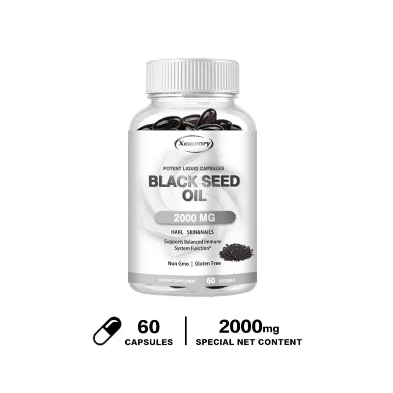 Vegan Black Seed Oil Capsules - Pure Cold Pressed - Black Cumin Seed Oil Capsules Non-GMO Vegan Black Seed Oil Supplement — image 8