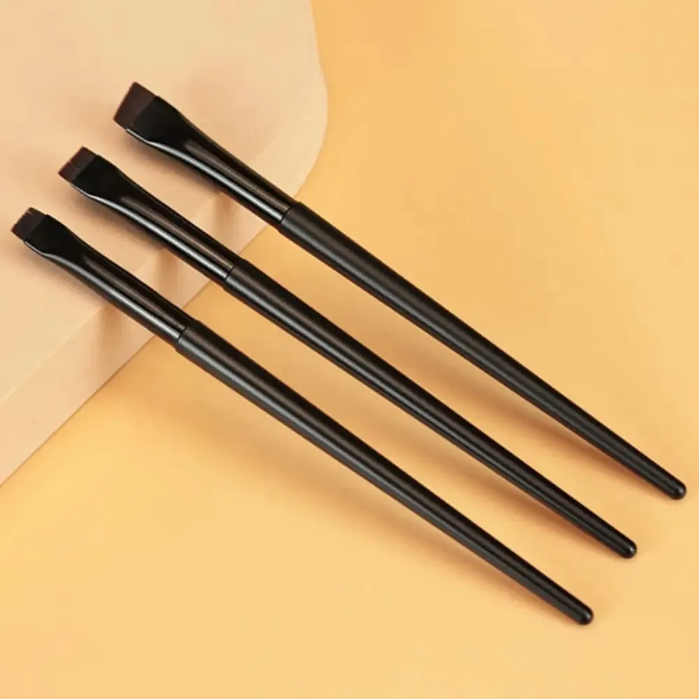 Brocha cosmética, herramienta de maquillaje para principiantes, brochas delineadoras de ojos finas en ángulo, brocha plana para cejas, delineador, brocha para cejas, brochas de maquillaje — image 1