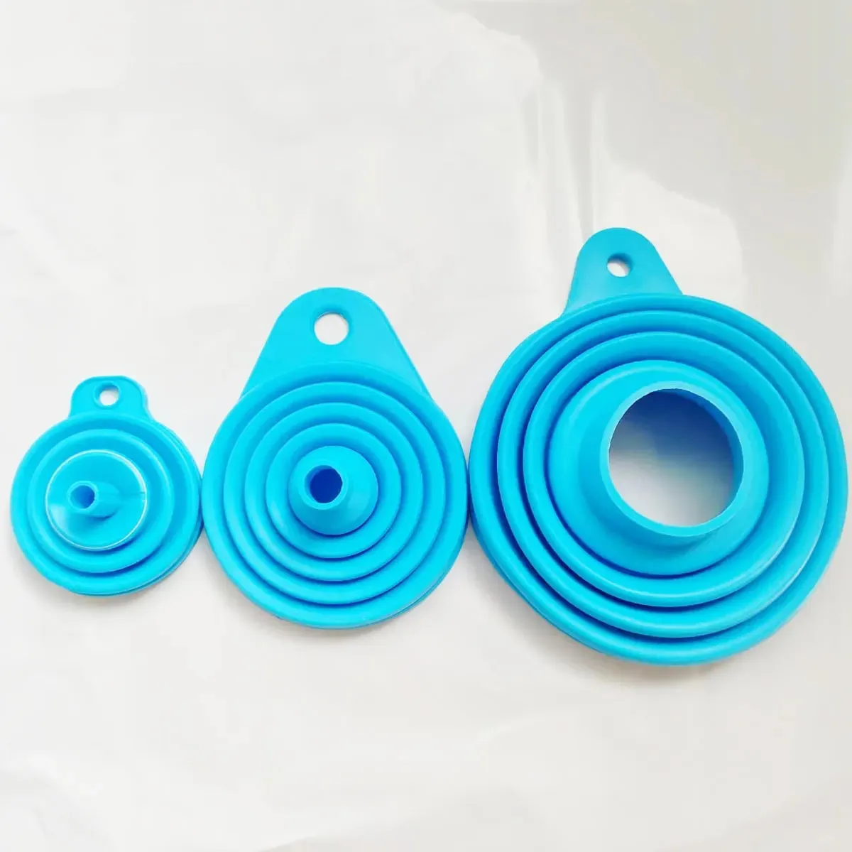 Corong Silikon untuk Penggunaan Dapur Botol Pengisi Transfer Bubuk Cair (3 Buah) 1 Set Corong Mulut Lebar/Mini/1 Kecil/1 — image 10