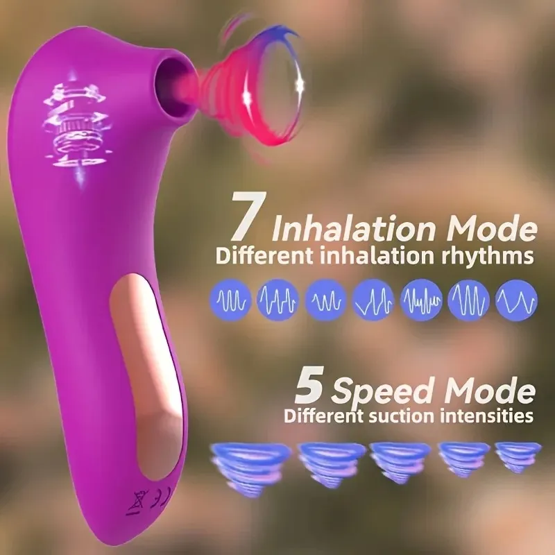 Powerful Sucker Clitoris Sucking Vibrator Female Clit Nipple Oral Vacuum Stimulator Massager Sex Toys Adults Goods for Women — image 3