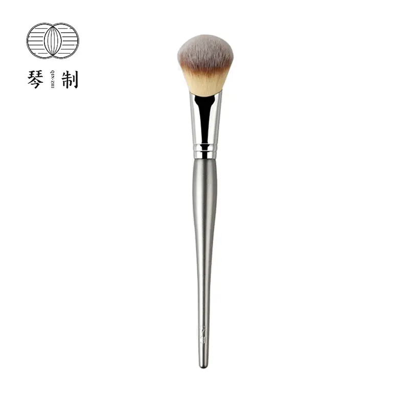 Profissional artesanal compõem escova 200 inclinado blush contorno escova resiliente pincéis de maquiagem de fibra sintética