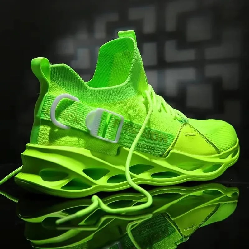 Sneakers Men Mesh Breathable Casual Men Shoes Unisex Light Soft Thick Sole Hole Couple Shoes Athletic Sneakers Women Shoes — image 2
