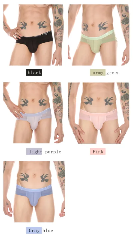 Intimo da uomo estivo Boxer Rigonfiamento Slip in seta di ghiaccio Mutandine fresche e traspiranti ultrasottili — image 16