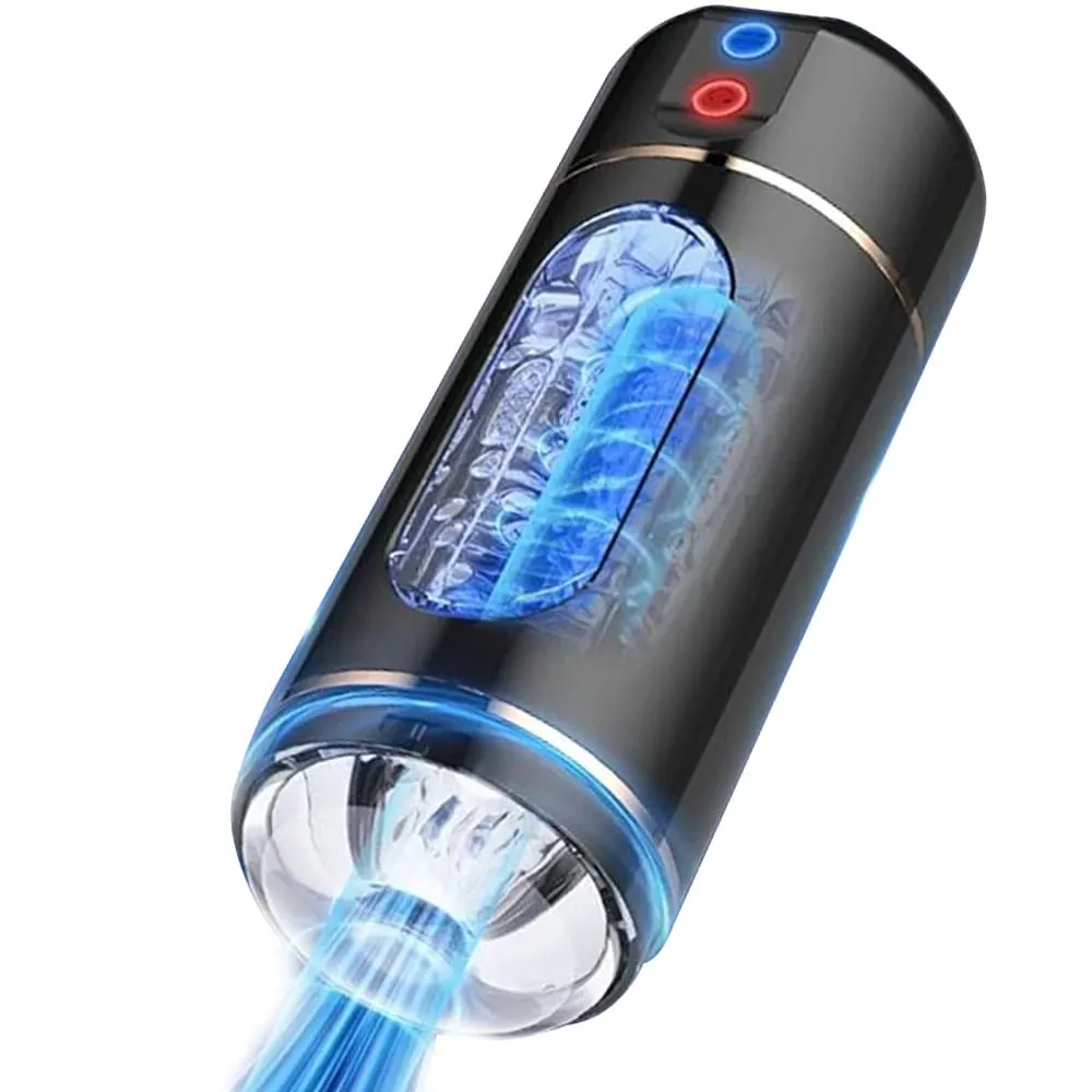 10 frequenze di vibrazione maschile tazza di masturbazione voce intelligente interattivo tazza di aereo dispositivo di esercizio del pene prodotti del sesso per adulti — image 1