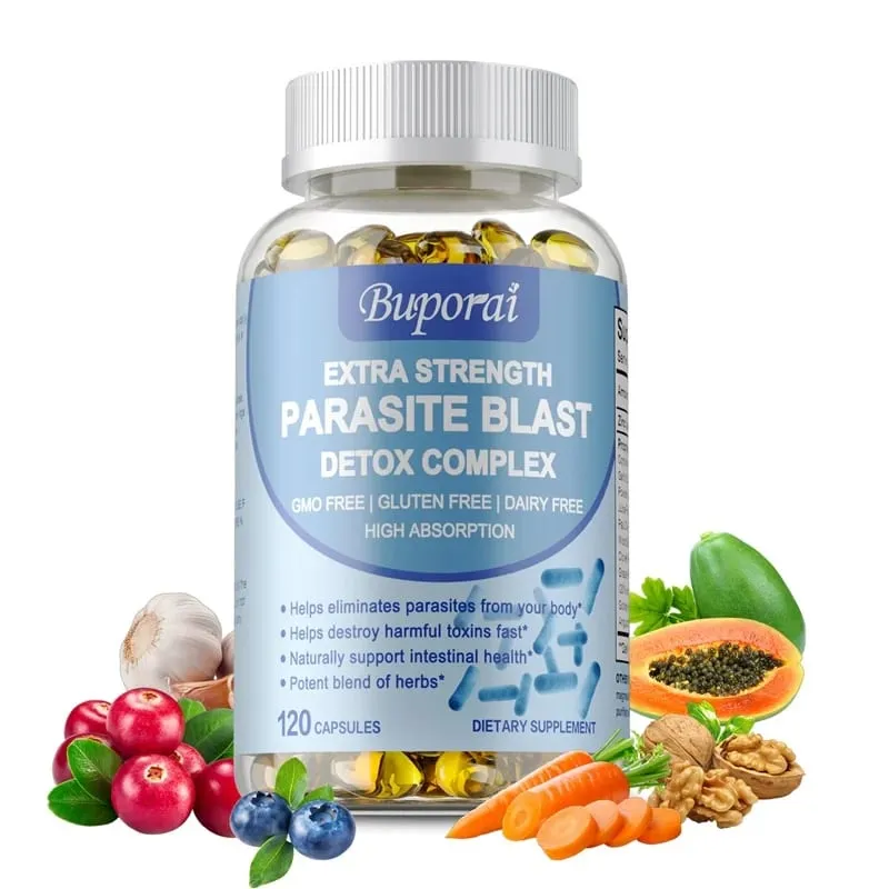 Complejo de desintoxicación de parásitos: apoya la salud intestinal Elimina los parásitos Promueve el metabolismo y mejora la inmunidad — image 1