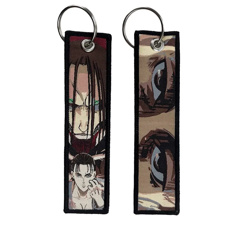 Embroidery Cool Eagle Beak Keychain Lanyard Anime Manga Series Badge Holder USB Pendant Portable Key Lanyard Accessories — image 7