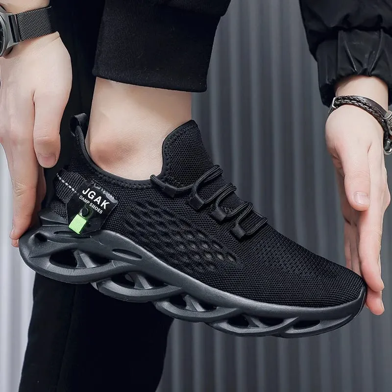 Plus grande taille 49 50 51 52 hommes maille baskets absorbant les chocs chaussures de course respirant décontracté marche athlétique sport formateurs — image 6