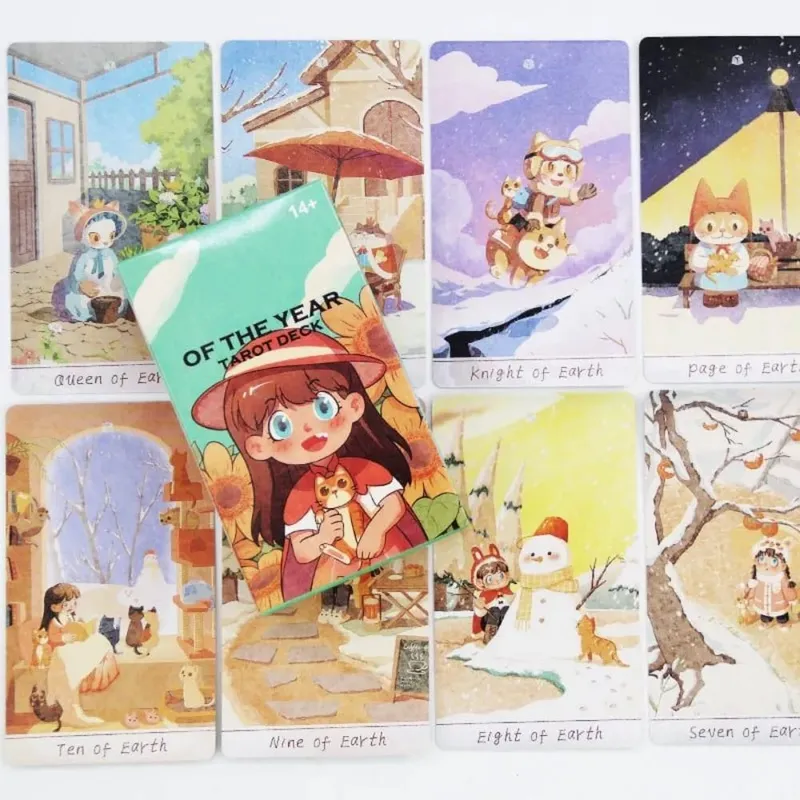 and CAISIE Tarot Deck Fortune Telling Game 10.3*6cm 78 Tarot Cards