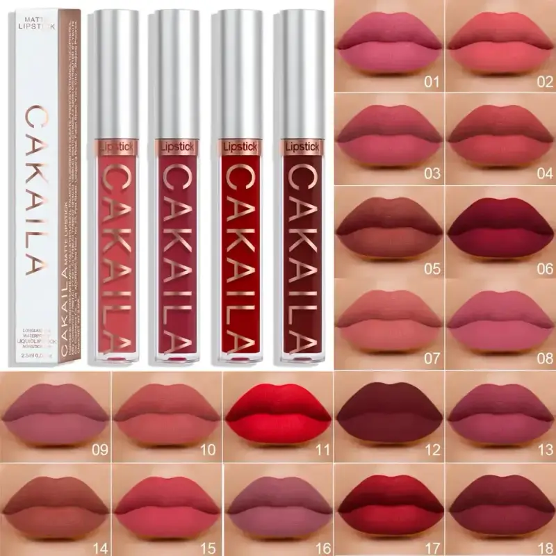 Lip Gloss Waterproof Matte Liquid Gincu Tahan Lama Baldu Lipgloss Tiub Tint Pigmen Bogel Kosmetik Makeup Bibir — image 2