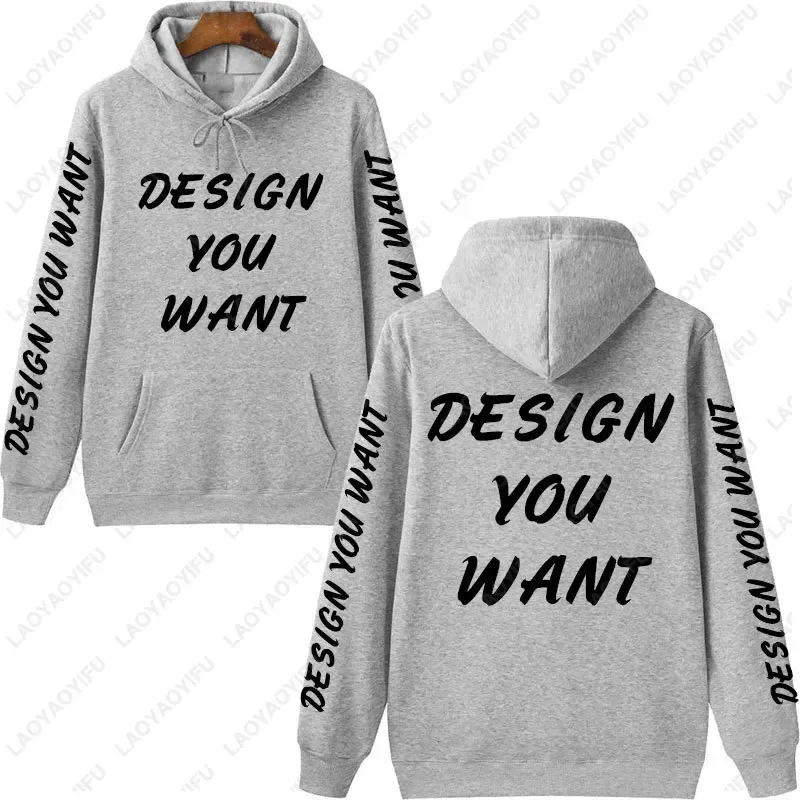 Customized Photo Personalized Hoodie Autumn Warming and Comfort Sweatshirt Unisex Casual Custom Printed Text DIY Hoodie Fashion — image 2