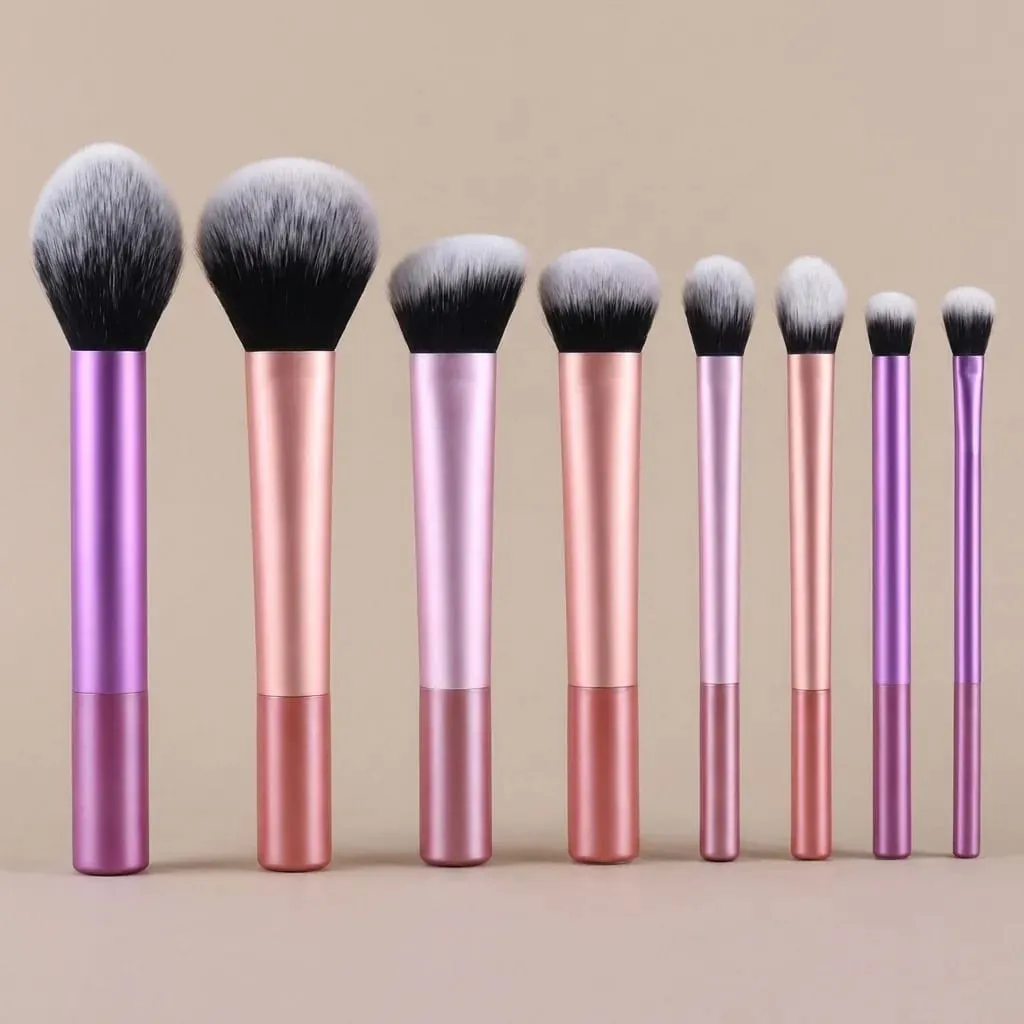 8-teiliges Make-up-Pinsel-Set aus weichem Kunsthaar, für Foundation, Rouge, Lidschatten, Mehrzweck-Kosmetik-Beauty-Tools — image 1