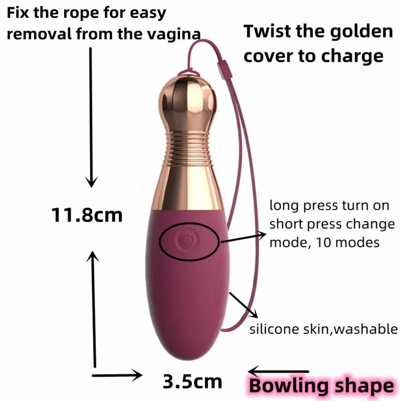Wandนวดกระโดดไข่Bullet Vibrator G-SpotหัวนมClitoris Stimulatorเพศผู้ใหญ่ของเล่นสำหรับผู้หญิงDildo Masturbator Sex Shop — image 9