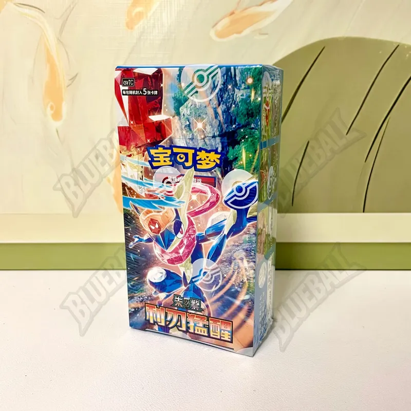 Pokemon asal Scarlet Violet Gem Pack Vol6 Kotak Nipis TCG Collectible Battle Kad Dagangan Hadiah Mainan Versi Cina Ringkas — image 3