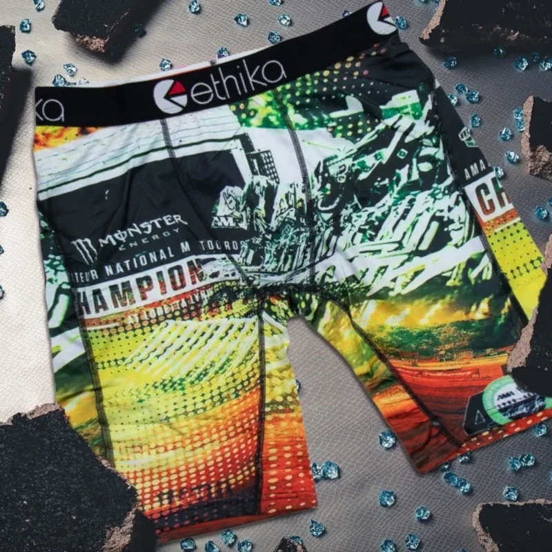 1 Stücke Männer Unterwäsche Boxer Atmungsaktive Mesh Schritt Mann Unterhose Plus Größe Herren Höschen L-3XL Gedruckt männer Boxer Briefs 3256809864931744