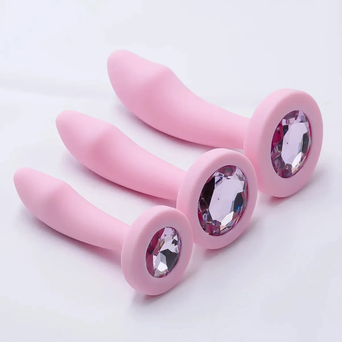 Plug anale in silicone Gem Base Butt Plug Stimolatore masturbazione anale Massaggio anale Dilatanza Giocattoli Massaggio punto G Giocattoli adulti del sesso — image 1