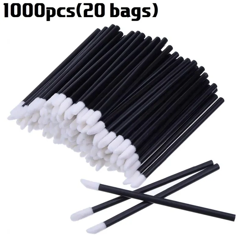BULK 50/500/2000PCS แปรงทาปาก Professional Applicators ขายส่งลิปสติก Wands ผู้หญิง Lip GLOSS แปรง Make up TOOL อุปกรณ์เสริม — image 9