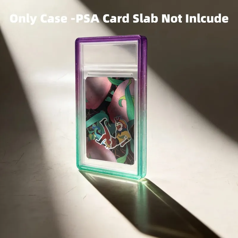 Glitzernde TPU-Slab-Stoßstangenschutzhülle mit schützender Haut und transparenter Rückseite für PSA 35PT-Sammelkarten — image 10